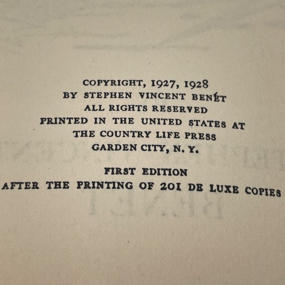 John Browns Body By Stephen Vincent Benét 1928 Vintage Hardcover Book Doubleday - Picture 6 of 9